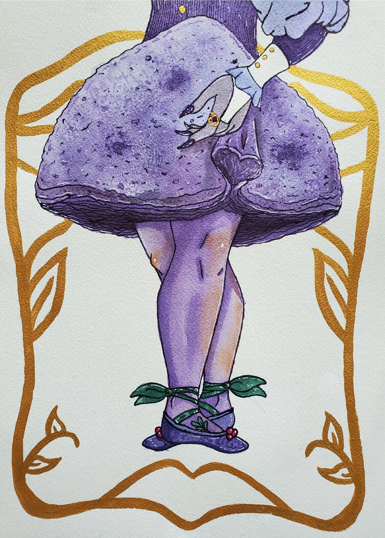 An Artist&#39;s Guide to Mushrooms: Violet Webcap