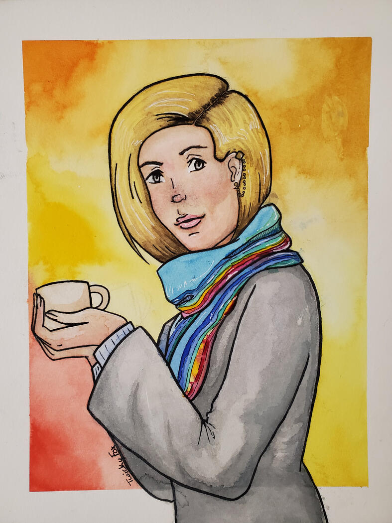 Warm New Year - Watercolor